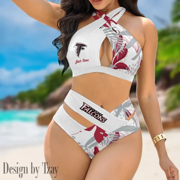 Atlanta Falcons Crossover Strap Bikini Set S9BCCB238