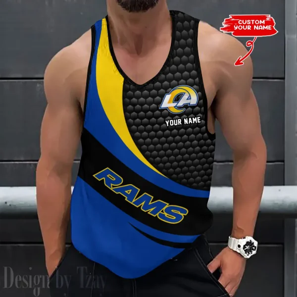 Los Angeles Rams 3D Printed Sleeveless Sport Tank Top Shirt New Style 2025 AZTTS221