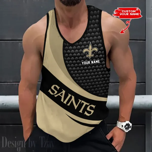 New Orleans Saints 3D Printed Sleeveless Sport Tank Top Shirt New Style 2025 AZTTS225
