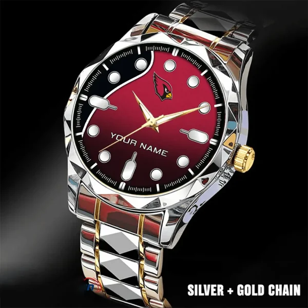 Arizona Cardinals Luxury Automatic Stainless Steel Business Waterproof Watches For Men's 2025 SPTDMW931 - Image 5