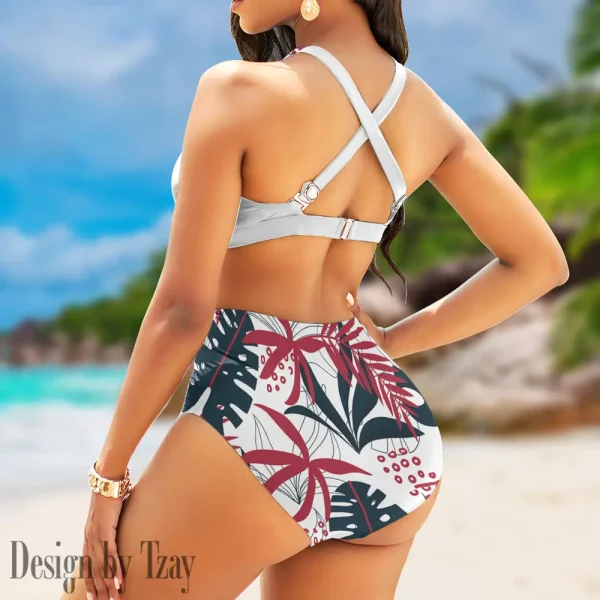 Houston Texans Crossover Strap Bikini Set S9BCCB249 - Image 2