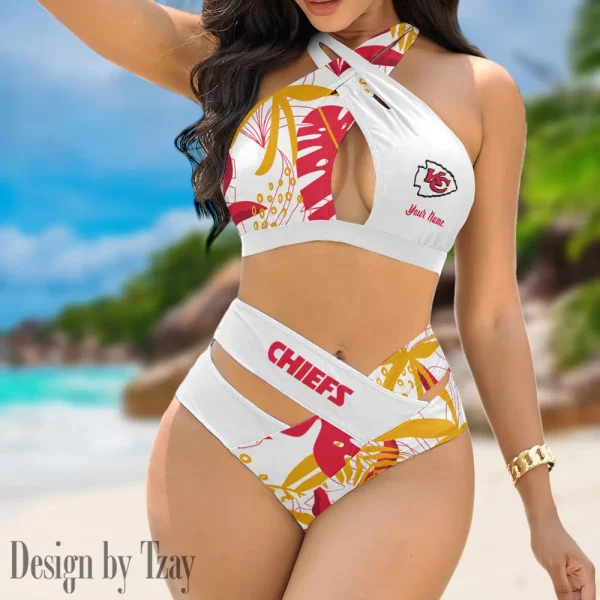 Kansas City Chiefs Crossover Strap Bikini Set S9BCCB252