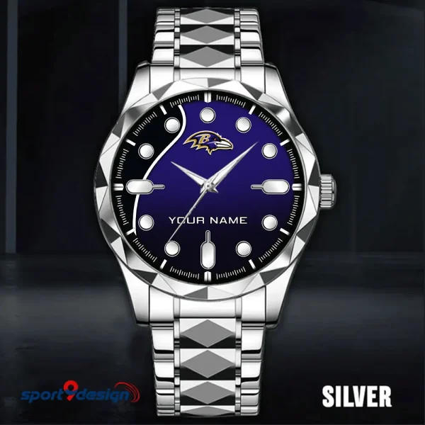 Baltimore Ravens Luxury Automatic Stainless Steel Business Waterproof Watches For Men's 2025 SPTDMW933 - Image 3