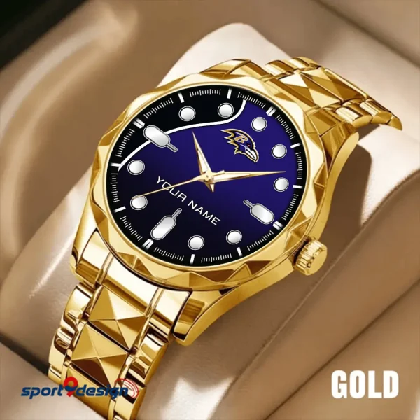 Baltimore Ravens Luxury Automatic Stainless Steel Business Waterproof Watches For Men's 2025 SPTDMW933 - Image 4
