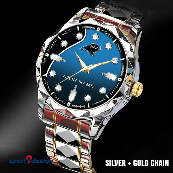 Carolina Panthers Luxury Automatic Stainless Steel Business Waterproof Watches For Men's 2025 SPTDMW935 - Image 5