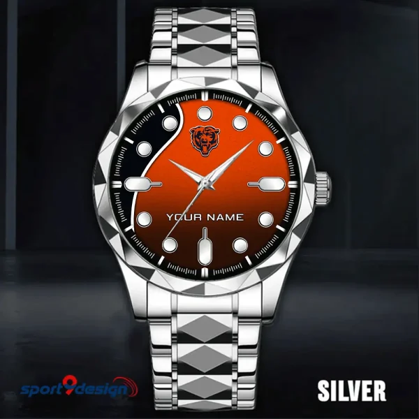 Chicago Bears Luxury Automatic Stainless Steel Business Waterproof Watches For Men's 2025 SPTDMW936 - Image 5