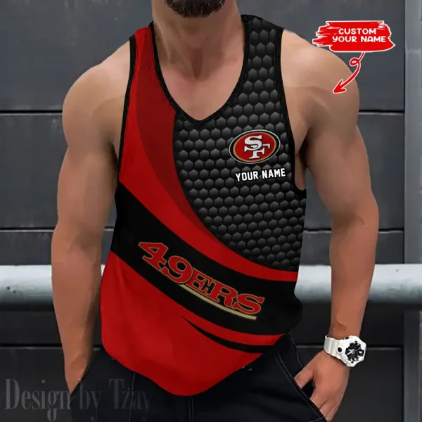 San Francisco 49ers 3D Printed Sleeveless Sport Tank Top Shirt New Style 2025 AZTTS230