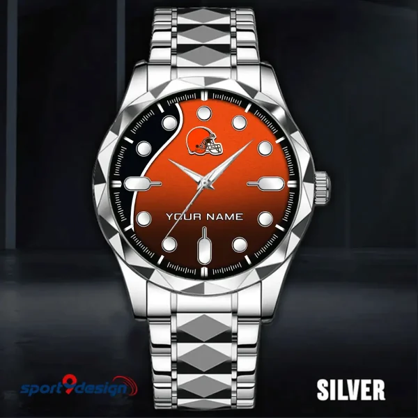 Cleveland Browns Luxury Automatic Stainless Steel Business Waterproof Watches For Men's 2025 SPTDMW938 - Image 5
