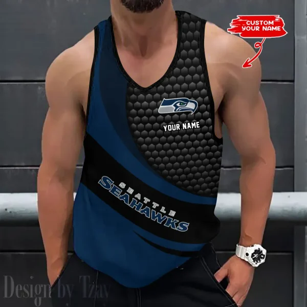 Seattle Seahawks 3D Printed Sleeveless Sport Tank Top Shirt New Style 2025 AZTTS231