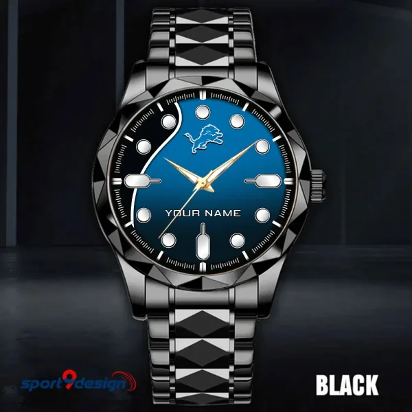 Detroit Lions Luxury Automatic Stainless Steel Business Waterproof Watches For Men's 2025 SPTDMW941 - Image 2