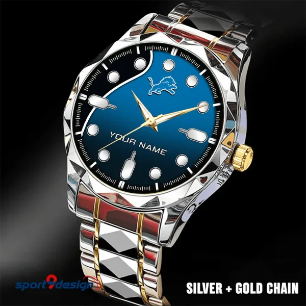 Detroit Lions Luxury Automatic Stainless Steel Business Waterproof Watches For Men's 2025 SPTDMW941 - Image 5