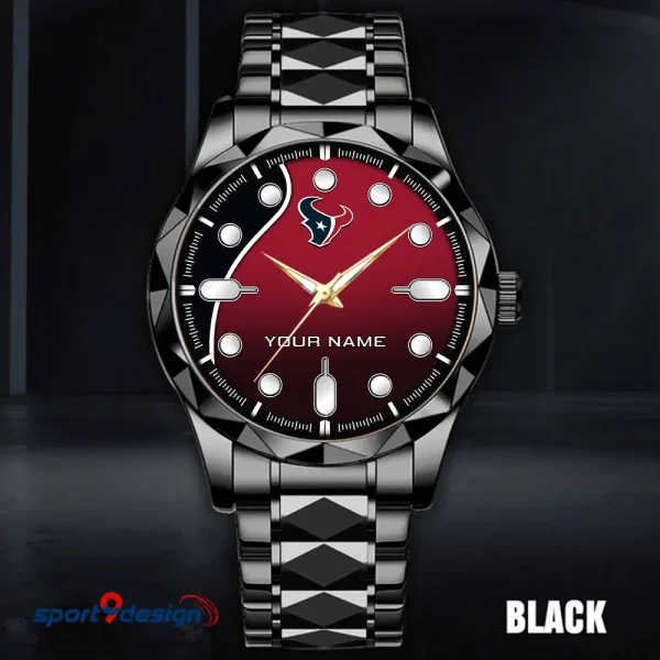 Houston Texans Luxury Automatic Stainless Steel Business Waterproof Watches For Men's 2025 SPTDMW943 - Image 2