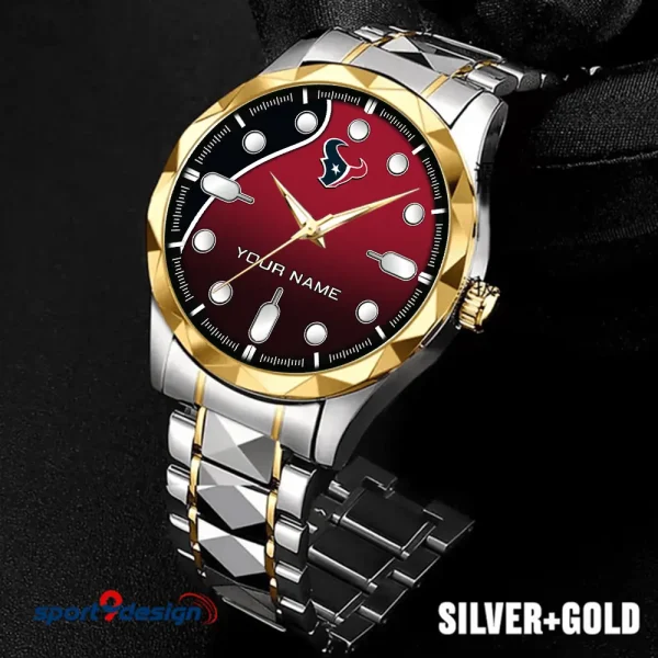 Houston Texans Luxury Automatic Stainless Steel Business Waterproof Watches For Men's 2025 SPTDMW943 - Image 3