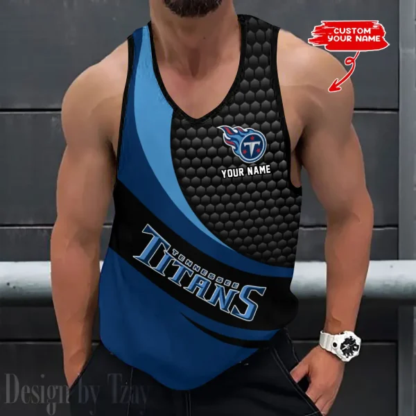 Tennessee Titans 3D Printed Sleeveless Sport Tank Top Shirt New Style 2025 AZTTS233