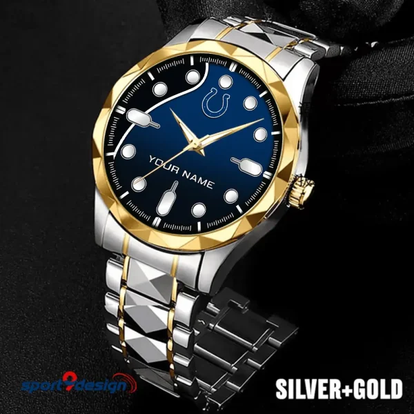 Indianapolis Colts Luxury Automatic Stainless Steel Business Waterproof Watches For Men's 2025 SPTDMW944 - Image 2