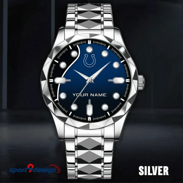 Indianapolis Colts Luxury Automatic Stainless Steel Business Waterproof Watches For Men's 2025 SPTDMW944 - Image 5