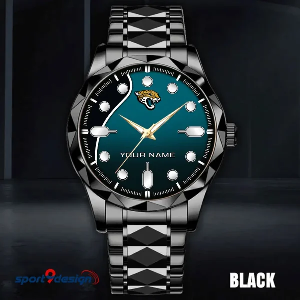 Jacksonville Jaguars Luxury Automatic Stainless Steel Business Waterproof Watches For Men's 2025 SPTDMW945 - Image 4