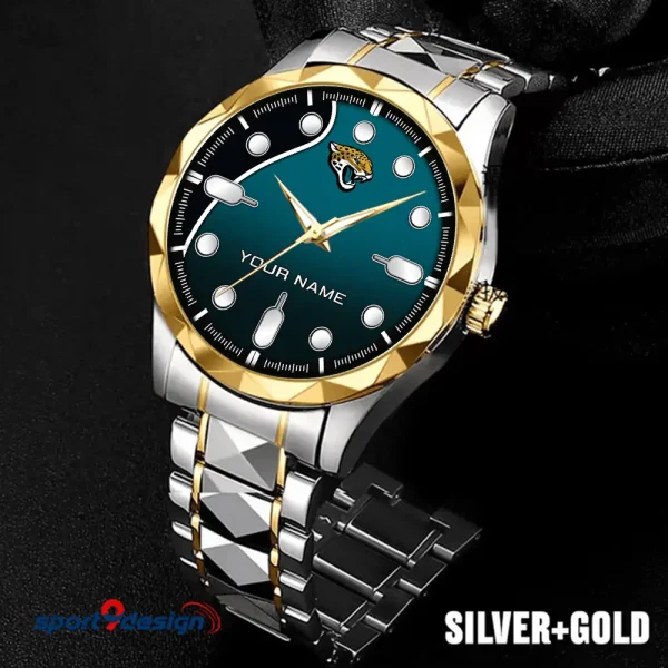 Jacksonville Jaguars Luxury Automatic Stainless Steel Business Waterproof Watches For Men's 2025 SPTDMW945 - Image 5