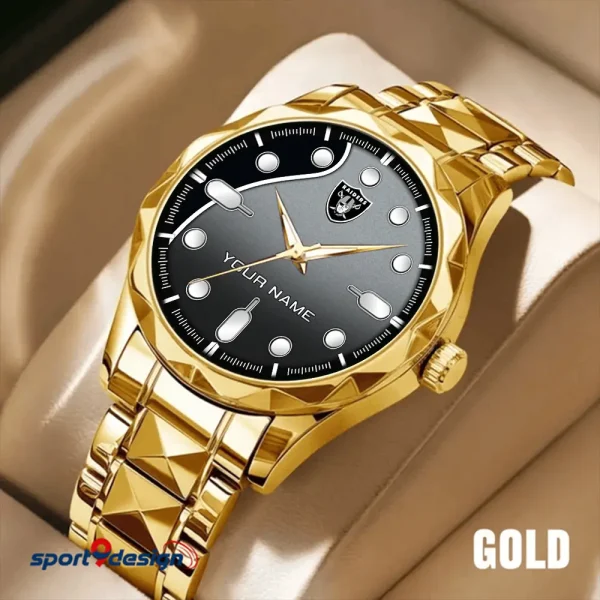 Las Vegas Raiders Luxury Automatic Stainless Steel Business Waterproof Watches For Men's 2025 SPTDMW947 - Image 3