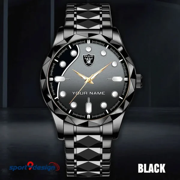 Las Vegas Raiders Luxury Automatic Stainless Steel Business Waterproof Watches For Men's 2025 SPTDMW947 - Image 4