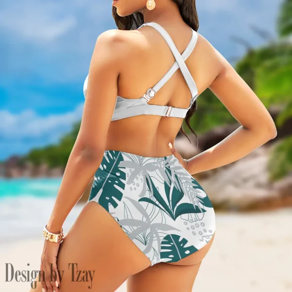 Philadelphia Eagles Crossover Strap Bikini Set S9BCCB262 - Image 2
