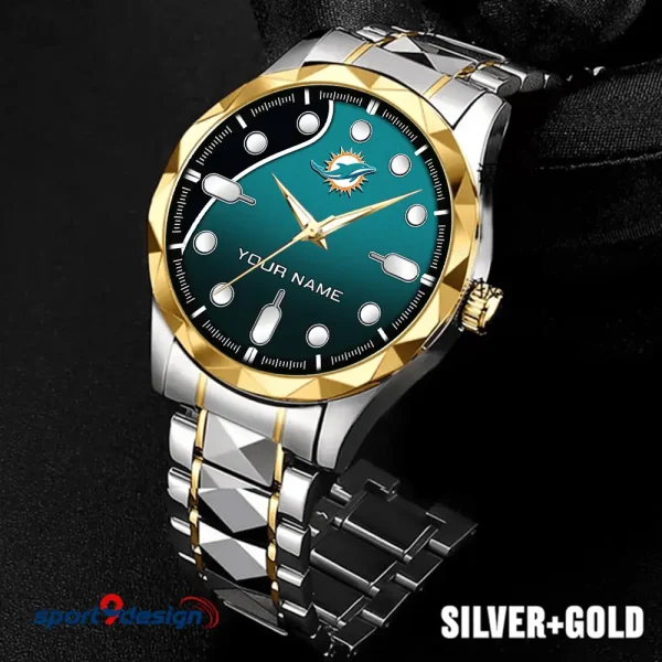 Miami Dolphins Luxury Automatic Stainless Steel Business Waterproof Watches For Men's 2025 SPTDMW950