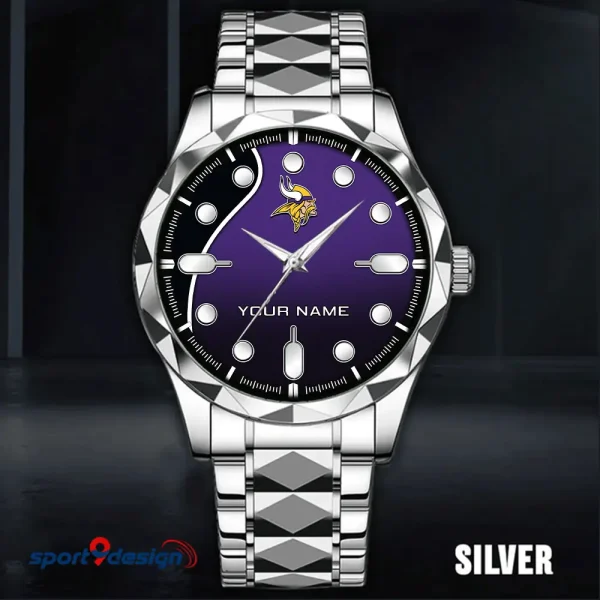 Minnesota Vikings Luxury Automatic Stainless Steel Business Waterproof Watches For Men's 2025 SPTDMW951 - Image 2