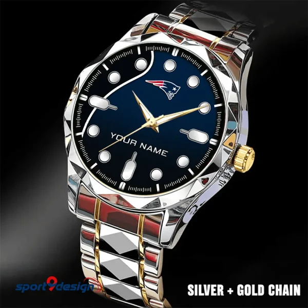 New England Patriots Luxury Automatic Stainless Steel Business Waterproof Watches For Men's 2025 SPTDMW952 - Image 3
