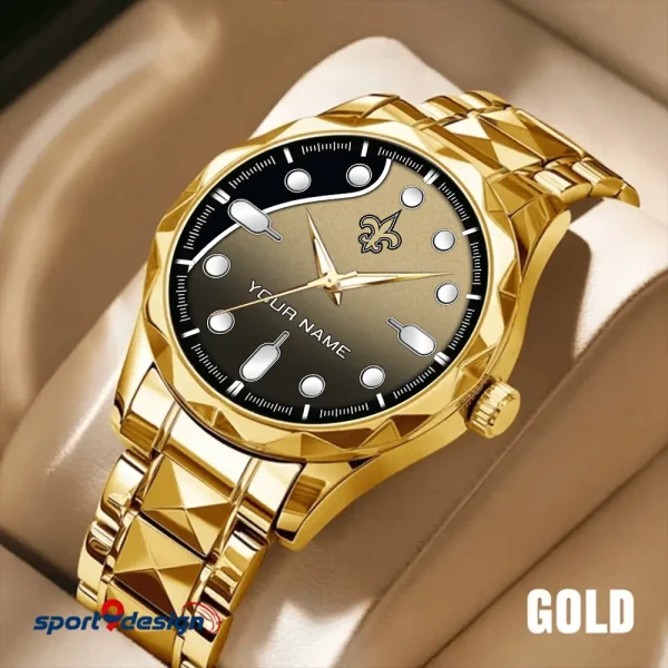 New Orleans Saints Luxury Automatic Stainless Steel Business Waterproof Watches For Men's 2025 SPTDMW953 - Image 2