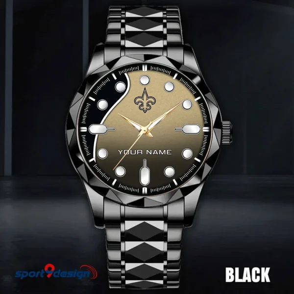 New Orleans Saints Luxury Automatic Stainless Steel Business Waterproof Watches For Men's 2025 SPTDMW953 - Image 3