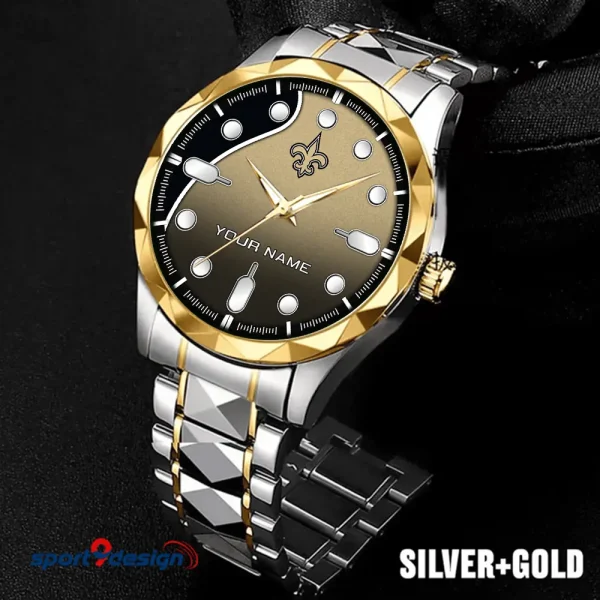 New Orleans Saints Luxury Automatic Stainless Steel Business Waterproof Watches For Men's 2025 SPTDMW953 - Image 4
