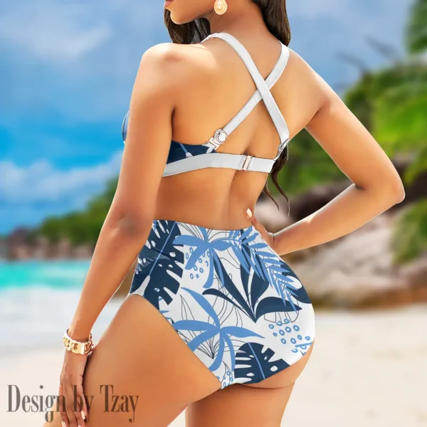 Tennessee Titans Crossover Strap Bikini Set S9BCCB267 - Image 2