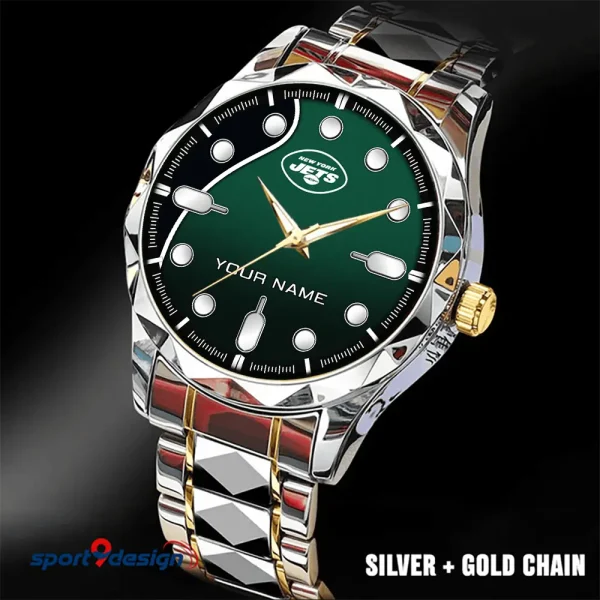 New York Jets Luxury Automatic Stainless Steel Business Waterproof Watches For Men's 2025 SPTDMW955