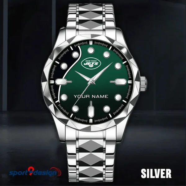 New York Jets Luxury Automatic Stainless Steel Business Waterproof Watches For Men's 2025 SPTDMW955 - Image 2