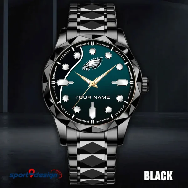 Philadelphia Eagles Luxury Automatic Stainless Steel Business Waterproof Watches For Men's 2025 SPTDMW956 - Image 3