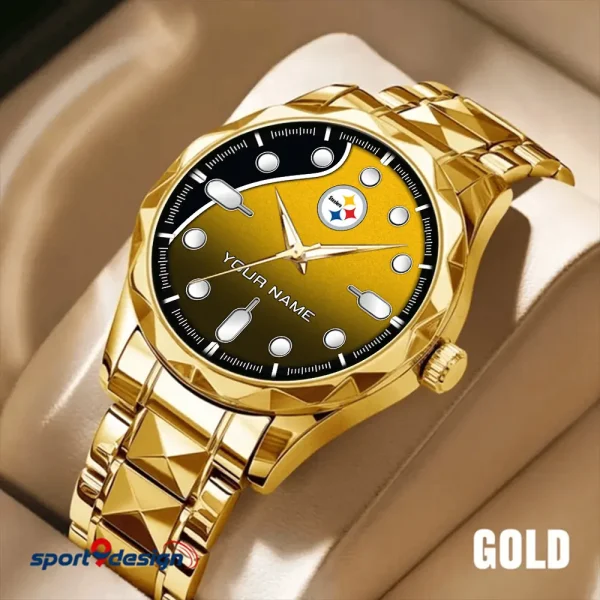 Pittsburgh Steelers Luxury Automatic Stainless Steel Business Waterproof Watches For Men's 2025 SPTDMW957 - Image 3
