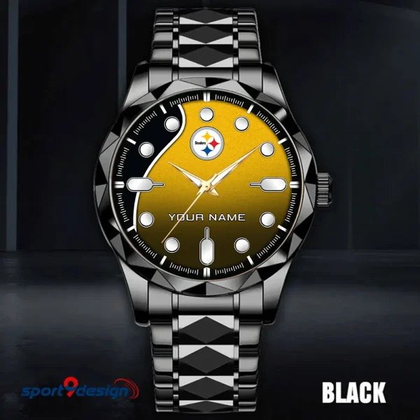 Pittsburgh Steelers Luxury Automatic Stainless Steel Business Waterproof Watches For Men's 2025 SPTDMW957 - Image 4