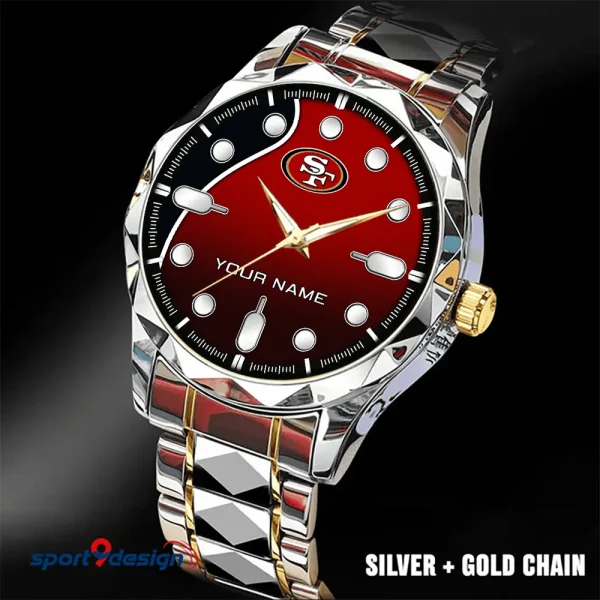 San Francisco 49ers Luxury Automatic Stainless Steel Business Waterproof Watches For Men's 2025 SPTDMW958