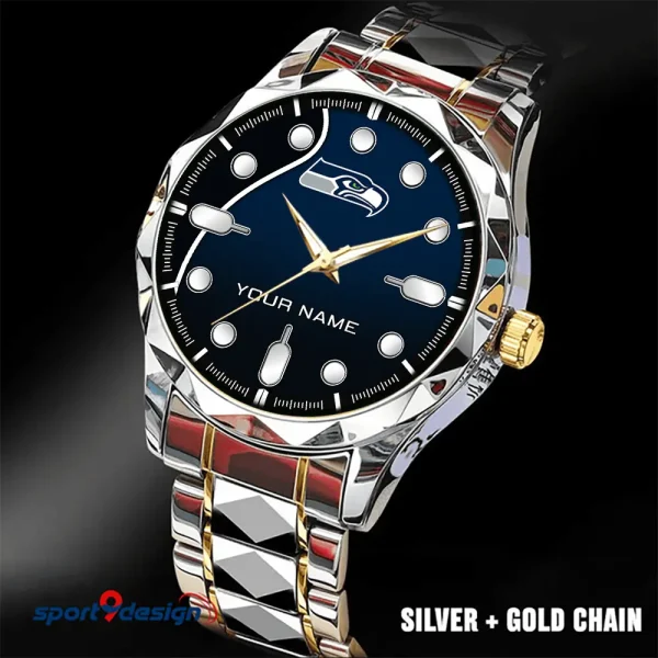 Seattle Seahawks Luxury Automatic Stainless Steel Business Waterproof Watches For Men's 2025 SPTDMW959 - Image 4