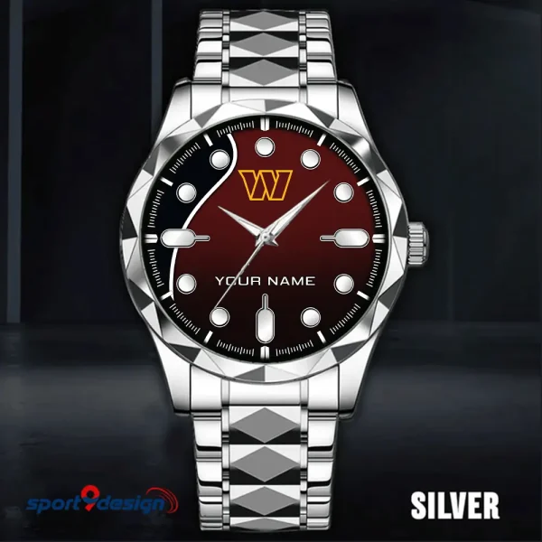 Washington Commanders Luxury Automatic Stainless Steel Business Waterproof Watches For Men's 2025 SPTDMW960 - Image 5