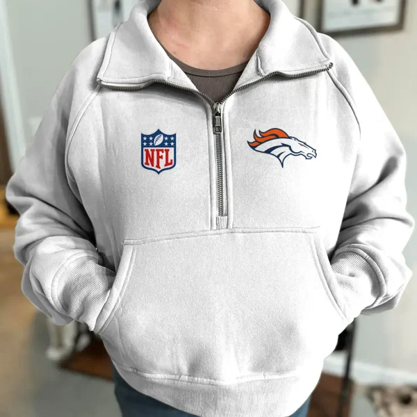 Detroit Lions CQMLCVH Women Half Zip Hoodie