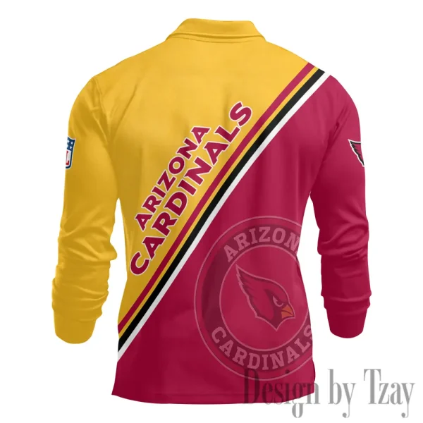 Arizona Cardinals Fashion Men's Business Long Sleeve T-Shirt SPTLSPS264 - Image 3