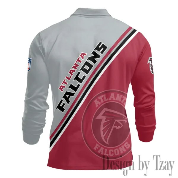 Atlanta Falcons Fashion Men's Business Long Sleeve T-Shirt SPTLSPS265 - Image 3