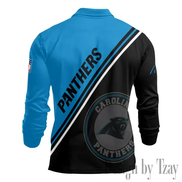 Carolina Panthers Fashion Men's Business Long Sleeve T-Shirt SPTLSPS268 - Image 3