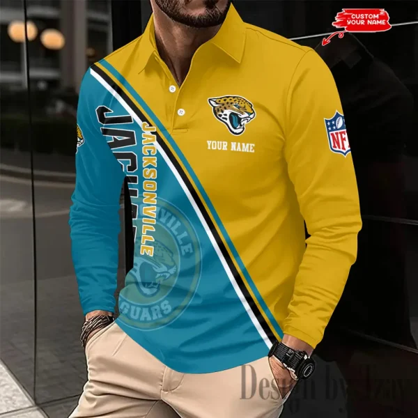 Jacksonville Jaguars Fashion Men's Business Long Sleeve T-Shirt SPTLSPS278