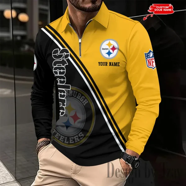 Pittsburgh Steelers Fashion Men's Business Long Sleeve T-Shirt SPTLSPS290