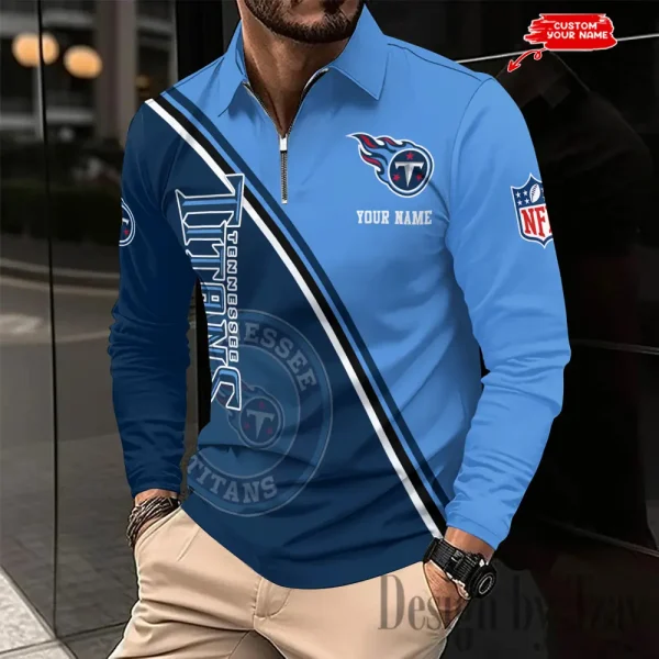 Tennessee Titans Fashion Men's Business Long Sleeve T-Shirt SPTLSPS294