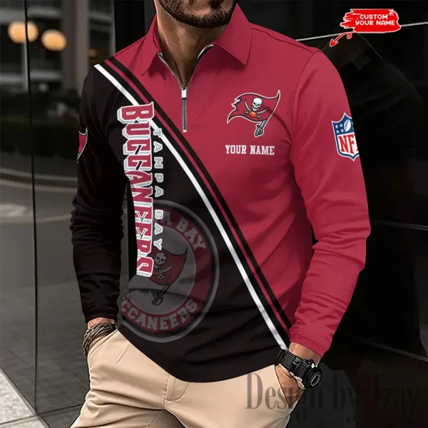 Tampa Bay Buccaneers Fashion Men's Business Long Sleeve T-Shirt SPTLSPS293