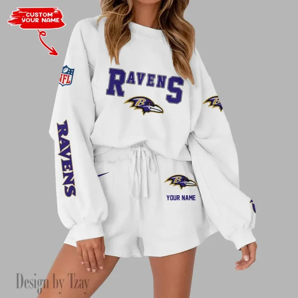 Baltimore Ravens Fashionable Casual Women's Sweatsuit New 2025 SPTW2POSS003 - Image 3