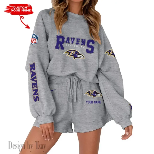 Baltimore Ravens Fashionable Casual Women's Sweatsuit New 2025 SPTW2POSS003 - Image 5